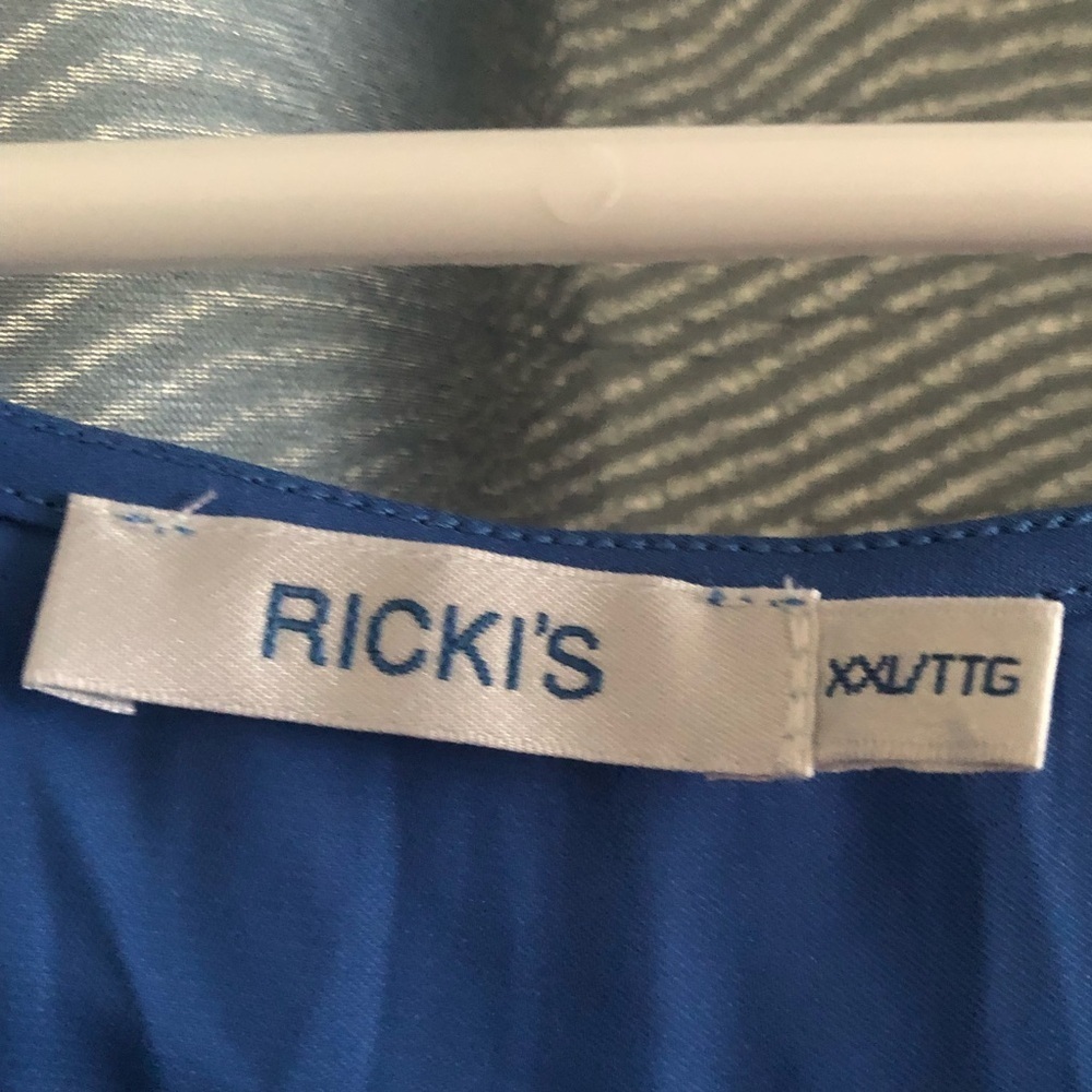 Ricki's XXL Blue Sleeveless Tank Top-perfect for summer or fall- new or like new - Picture 2 of 6